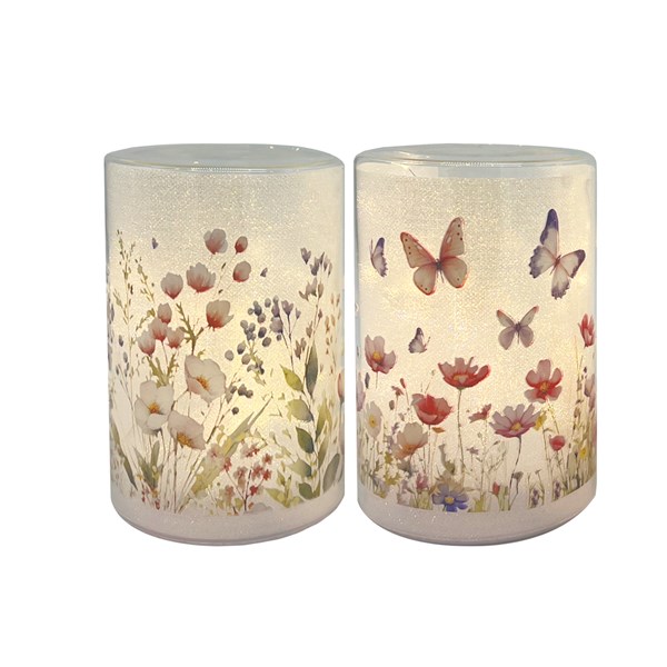 LED Floral 13cm 2 Asst