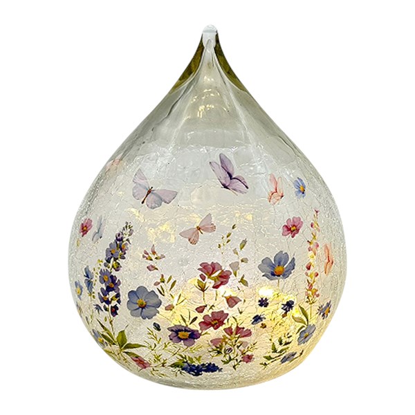 LED Floral Butterfly Teardrop 15cm LED Floral Butterfly Teardrop 15cm