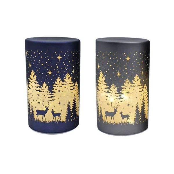 LED Glass Christmas Decoration 15cm 2 Assorted LED Glass Christmas Decoration 15cm 2 Assorted