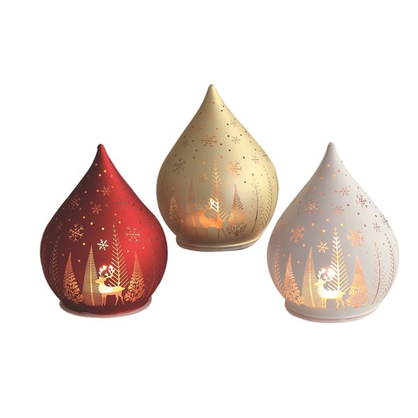 LED Glass Droplet 12cm 3 Assorted LED Glass Droplet 12cm 3 Assorted