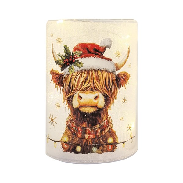 LED Highland Cow Column 13cm LED Highland Cow Column 13cm