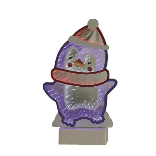LED Infinity Penguin 17x28cm LED Infinity Penguin 17x28cm