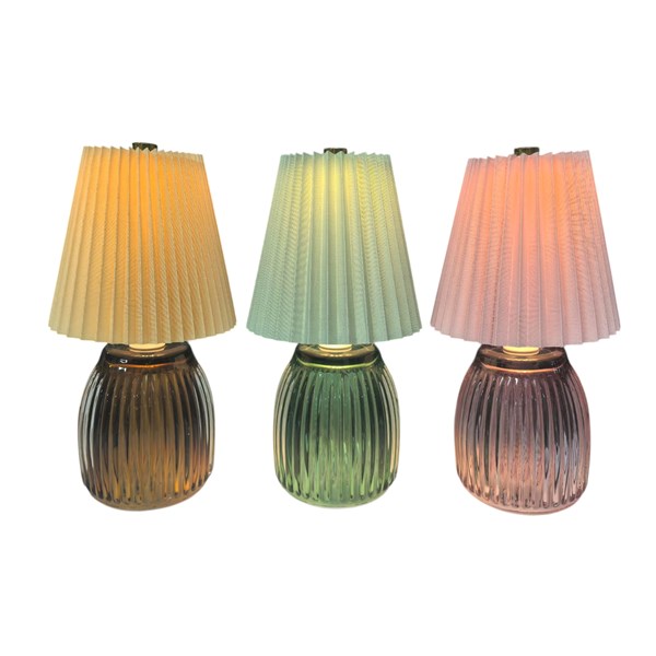 LED Lamp & Shade 22cm 3 Asst