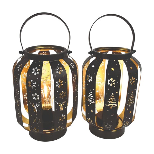 LED Lantern 24cm 2 Assorted LED Lantern 24cm 2 Assorted