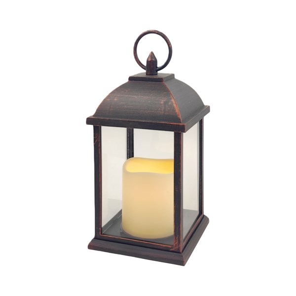 LED Lantern Copper 10x21cm LED Lantern Copper 10x21cm