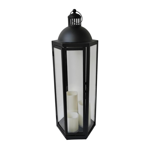 LED Lantern Black 70cm