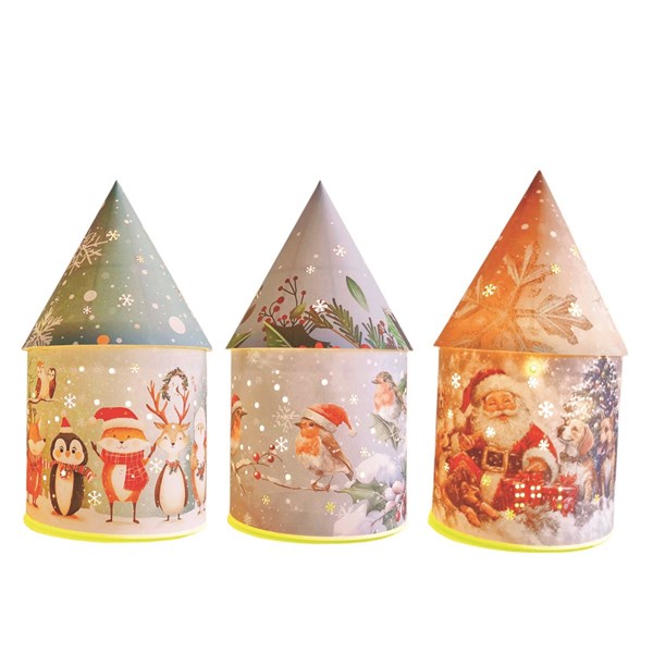 LED Light Up House 27cm 3 Assorted LED Light Up House 27cm 3 Assorted