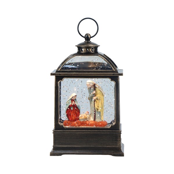 LED Nativity Lantern Spinner 17cm LED Nativity Lantern Spinner 17cm