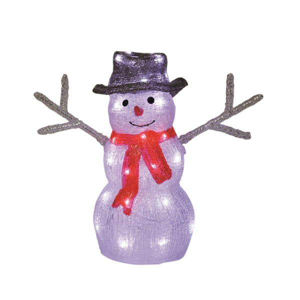 LED Outdoor Snowman 35cm (40 Lights) LED Outdoor Snowman 35cm (40 Lights)