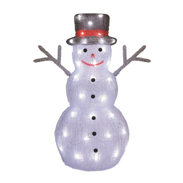LED Outdoor Snowman 54cm (60 Lights) LED Outdoor Snowman 54cm (60 Lights)