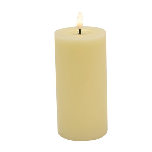 LED Pillar Ivory 15cm LED Pillar Ivory 15cm