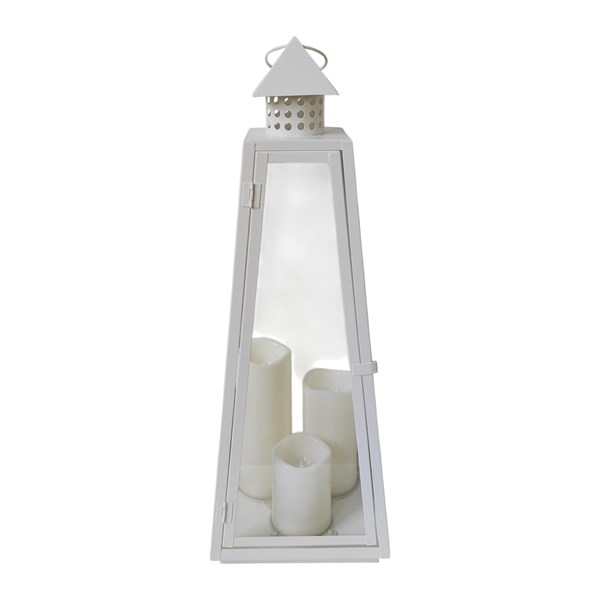 LED Pyramid Lant Wh 60cm