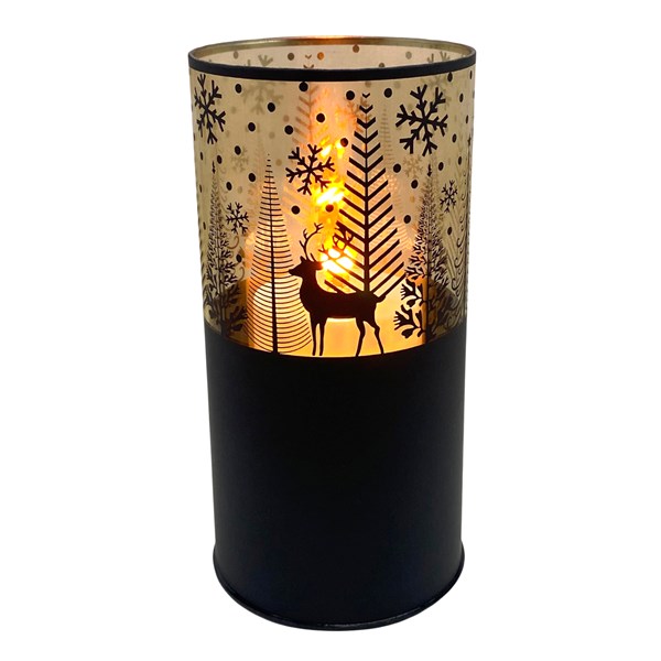 LED Reindeer Column Black 20cm LED Reindeer Column Black 20cm