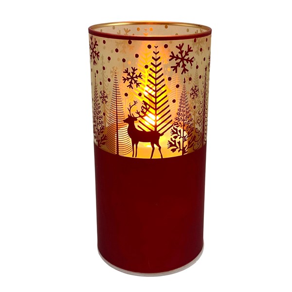 LED Reindeer Column Red 20cm LED Reindeer Column Red 20cm