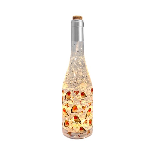 LED Robin Bottle Spinner 30cm LED Robin Bottle Spinner 30cm