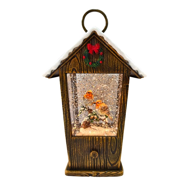 LED Robin House Spinner 25.5cm LED Robin House Spinner 25.5cm