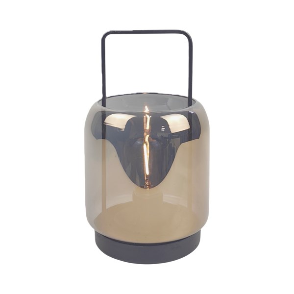 LED Round Lantern Grey 20cm LED Round Lantern Grey 20cm