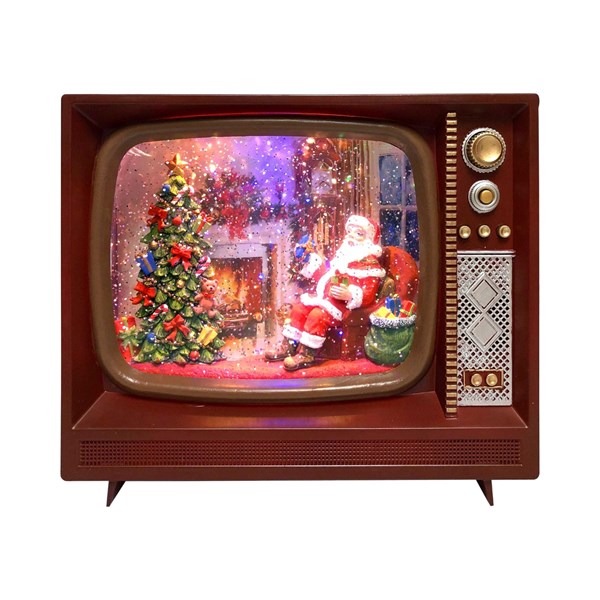 LED Santa TV Spinner 25x20cm LED Santa TV Spinner 25x20cm