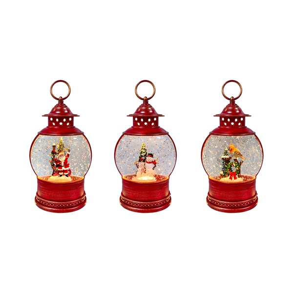 LED Spinner Lantern Red 17cm 3 Assorted LED Spinner Lantern Red 17cm 3 Assorted