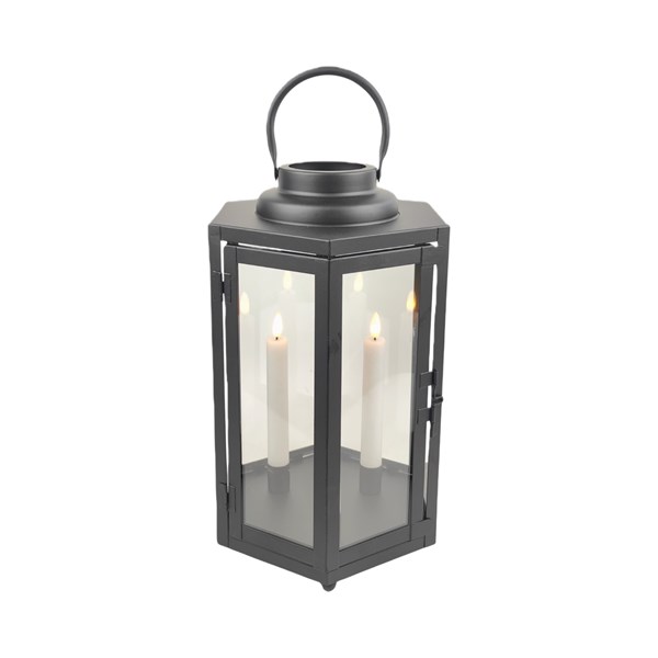 LED Square Lantern Black 23x37cm LED Square Lantern Black 23x37cm