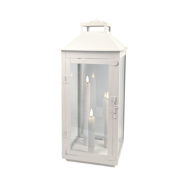 LED Square Lantern White 20x46cm LED Square Lantern White 20x46cm