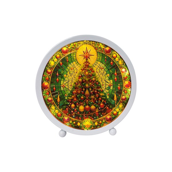 LED Stained Glass Tree 15x16cm LED Stained Glass Tree 15x16cm
