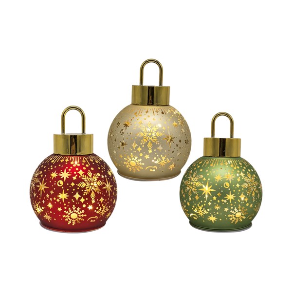 LED Starburst Bauble 18cm 3 Assorted Colours LED Starburst Bauble 18cm 3 Assorted Colours