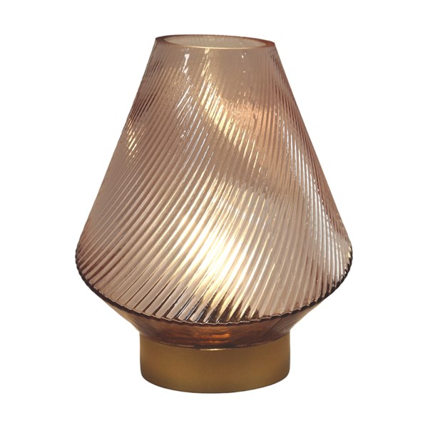 LED Swirl Lamp Pink 20cm LED Swirl Lamp Pink 20cm