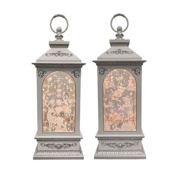 LED Christmas Lantern 38cm 2 Assorted LED Christmas Lantern 38cm 2 Assorted