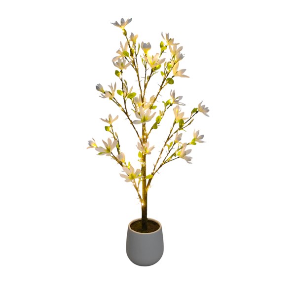 LED (180L) White Magnolia Tree 120cm LED (180L) White Magnolia Tree 120cm