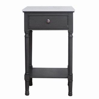 Marbled Top 1 Drawer Accent Table Marbled Top 1 Drawer Accent Table