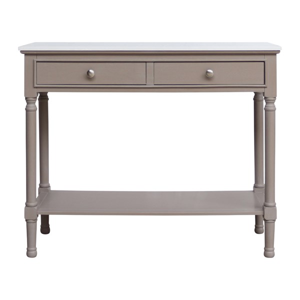 Marbled Top 2 Drawer Console Table