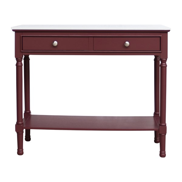 Marbled Top 2 Drawer Console Table