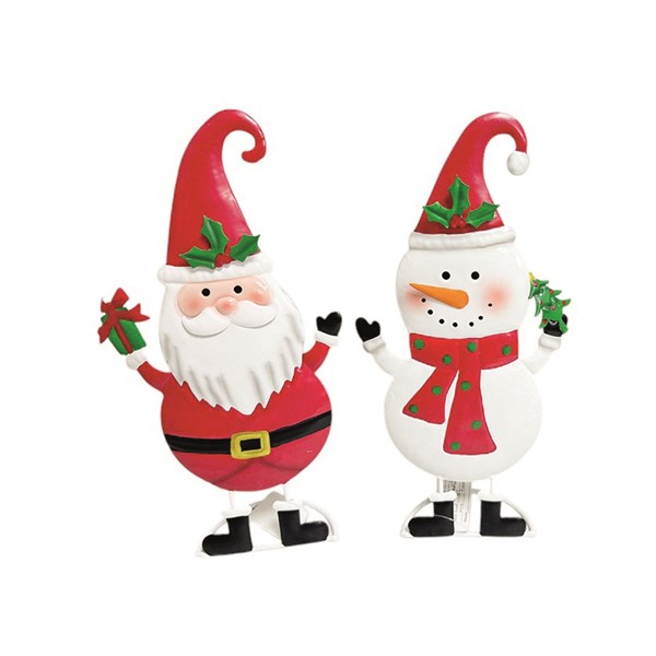 Metal Christmas Figurines 31cm 2 Assorted Metal Christmas Figurines 31cm 2 Assorted