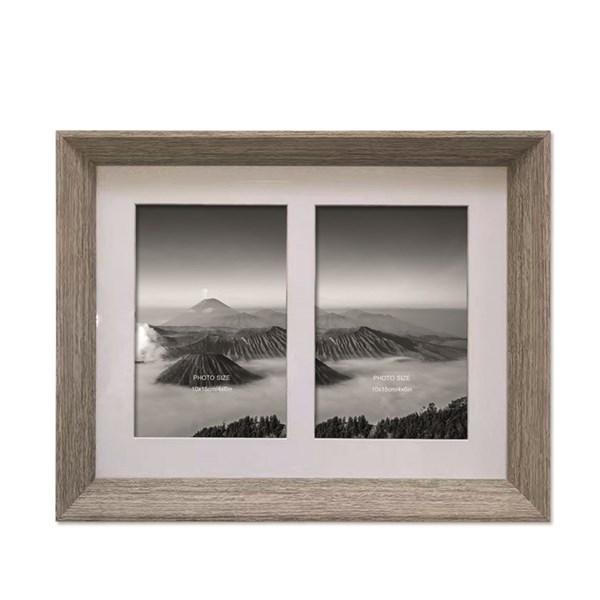 Natural Photo Frame Double 4x6in Natural Photo Frame Double 4x6in