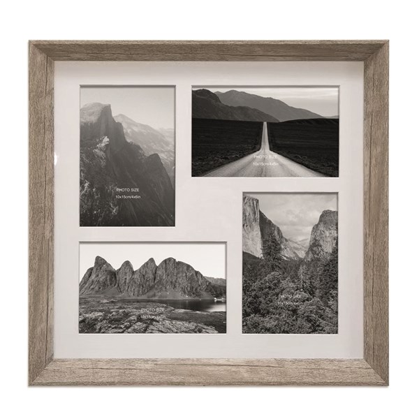 Natural Photo Frame Quadruple 4x6in Natural Photo Frame Quadruple 4x6in