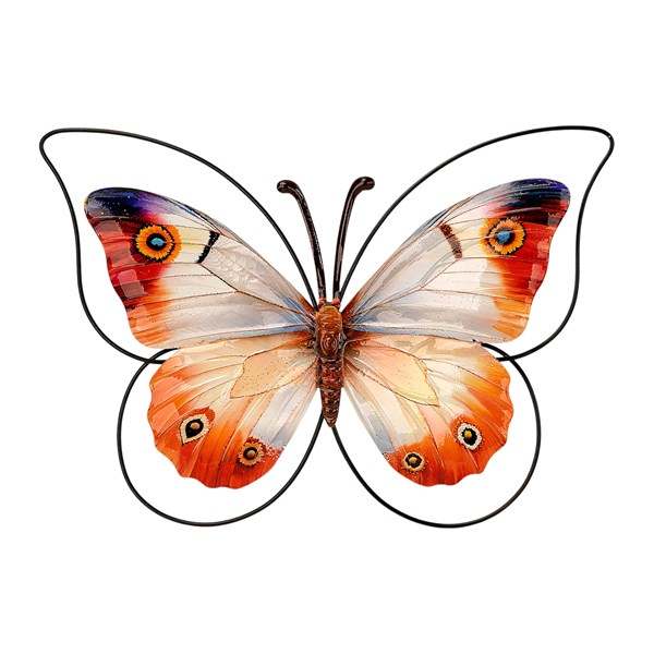 Orange Butterfly Wall Art 36x25cm Orange Butterfly Wall Art 36x25cm