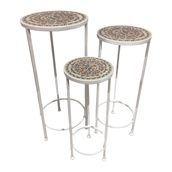 Paraiso Set of 3 Plant Stands – Bird Design 65cm/60cm/50cm