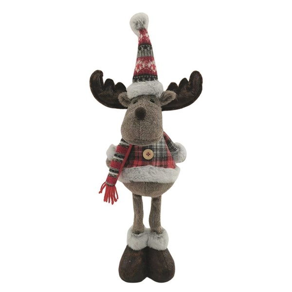 Plush Standing Reindeer 19x47cm Plush Standing Reindeer 19x47cm