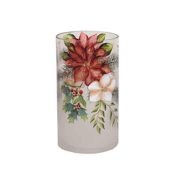Poinsettia Candle Holder 18cm Poinsettia Candle Holder 18cm