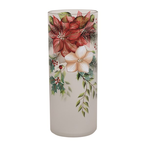 Poinsettia Candle Holder 25cm Poinsettia Candle Holder 25cm