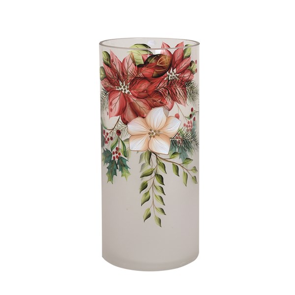 Poinsettia Candle Holder 22cm Poinsettia Candle Holder 22cm