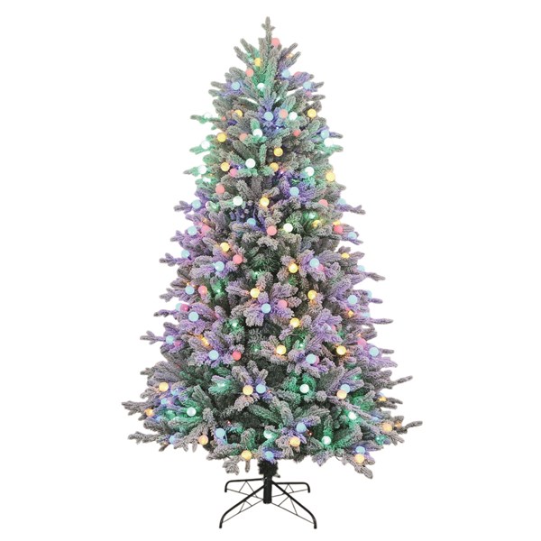 Pre Lit (330L) 180cm Pastel and White Mix Light Bauble Tree Pre Lit (330L) 180cm Pastel and White Mix Light Bauble Tree