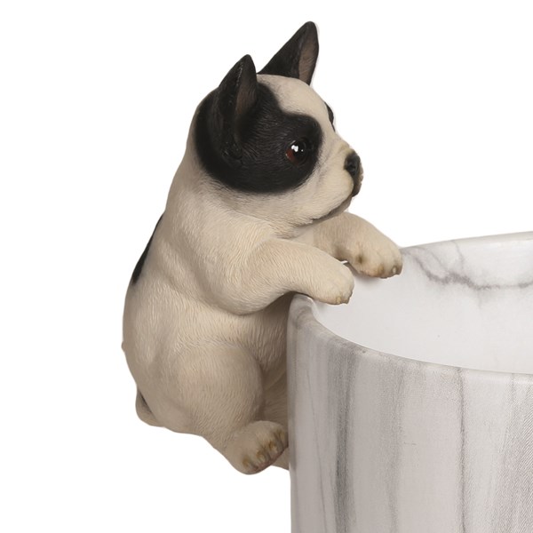 Pug Figurine Pot Hanger 15.5cm Pug Figurine Pot Hanger 15.5cm