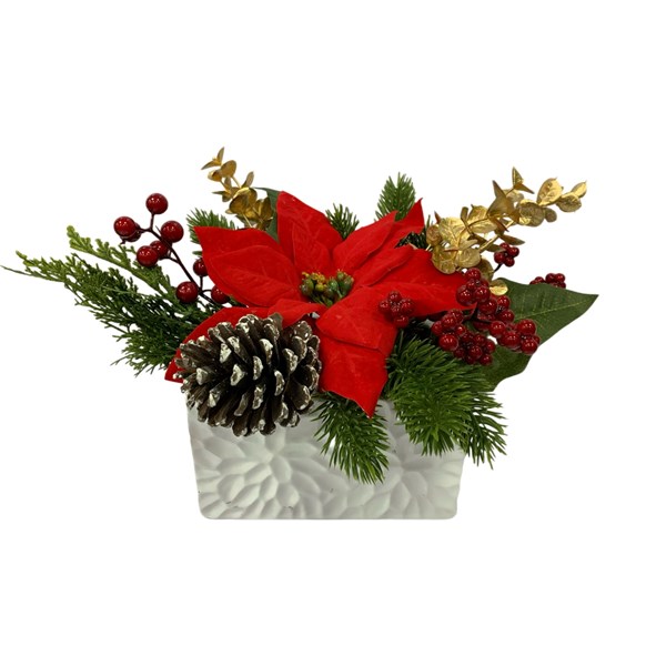 Red Poinsettia Tray 25cm Red Poinsettia Tray 25cm