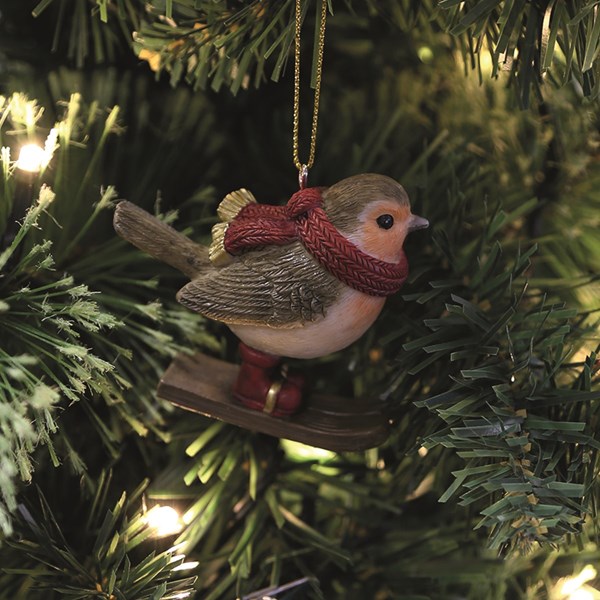 Robin Hanging Tree Decoration 6cm Robin Hanging Tree Decoration 6cm