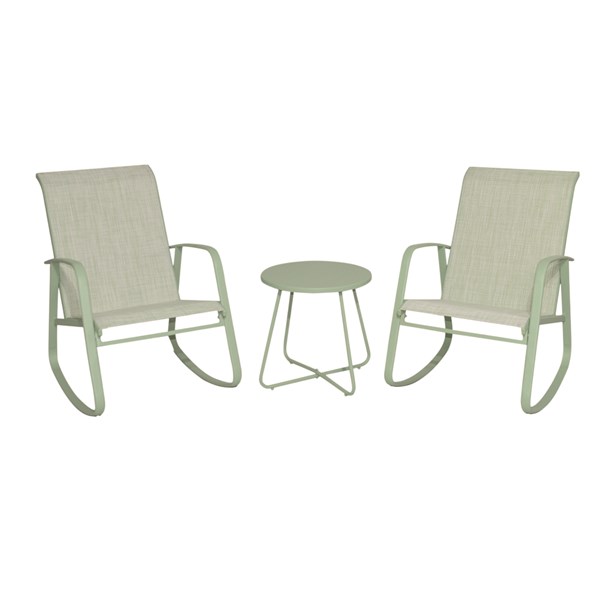 Rocking Chairs & Table Set Green