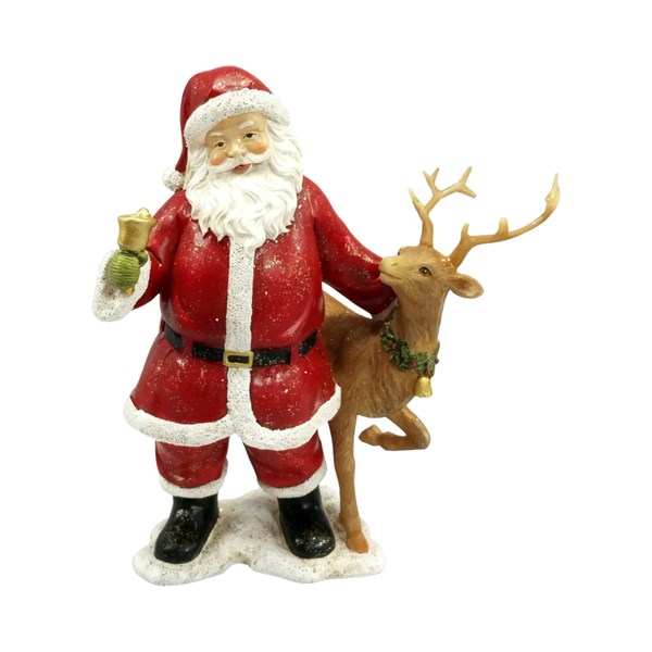 Santa and Reindeer 20cm Santa and Reindeer 20cm