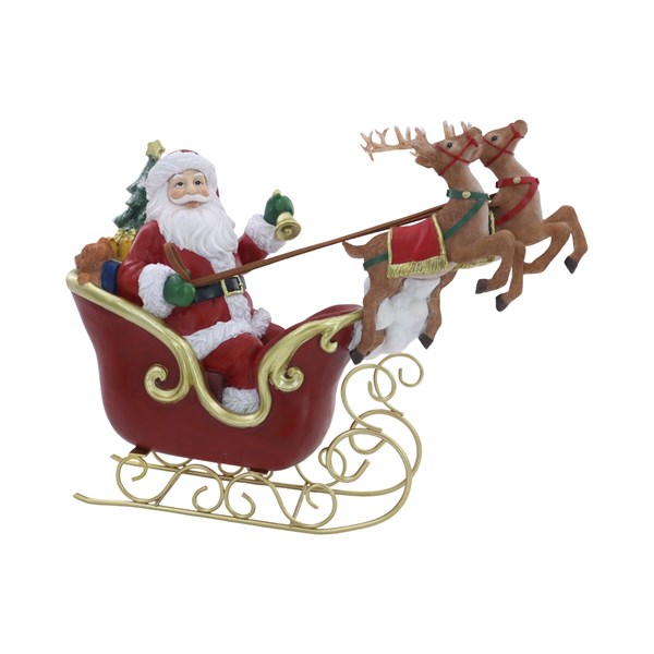 Santa Flying Reindeer 34x27cm Santa Flying Reindeer 34x27cm