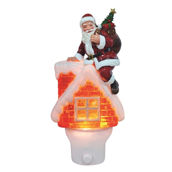 Santa Night Light Spinner 18cm Santa Night Light Spinner 18cm